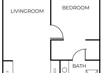 Avamere at Hermiston Large 1 Bedroom 577 sq ft floor plan